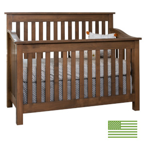 Amish 4 in 1 Convertible Baby Crib - Maddon